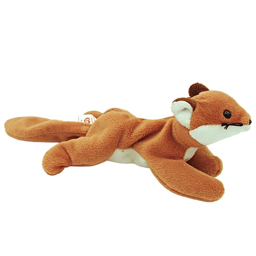 Vintage 1996 TY Beanie Babies Sly The Red Fox with Tags 9" Security Toy Kid Baby